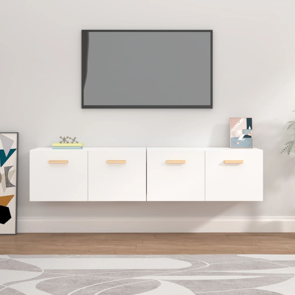 Armoires murales 2 pcs Blanc 80x35x36,5 cm Bois d'ingénierie - XIOS
