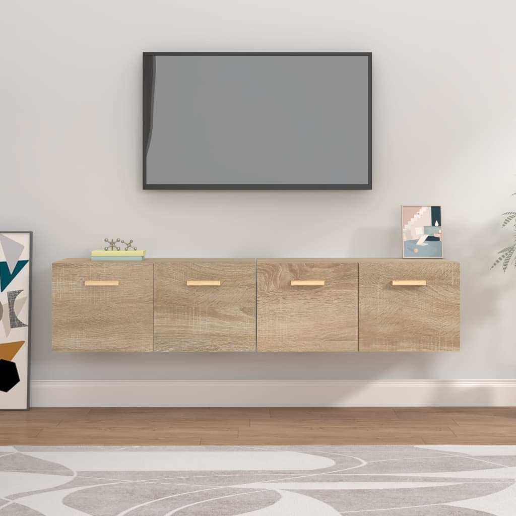Armoires murales 2 pcs Chêne sonoma 80x35x36,5 cm Bois - XIOS