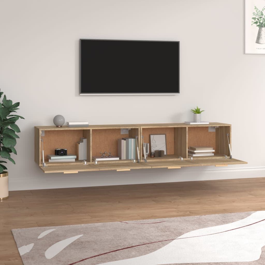 Armoires murales 2 pcs Chêne sonoma 100x36,5x35 cm - XIOS