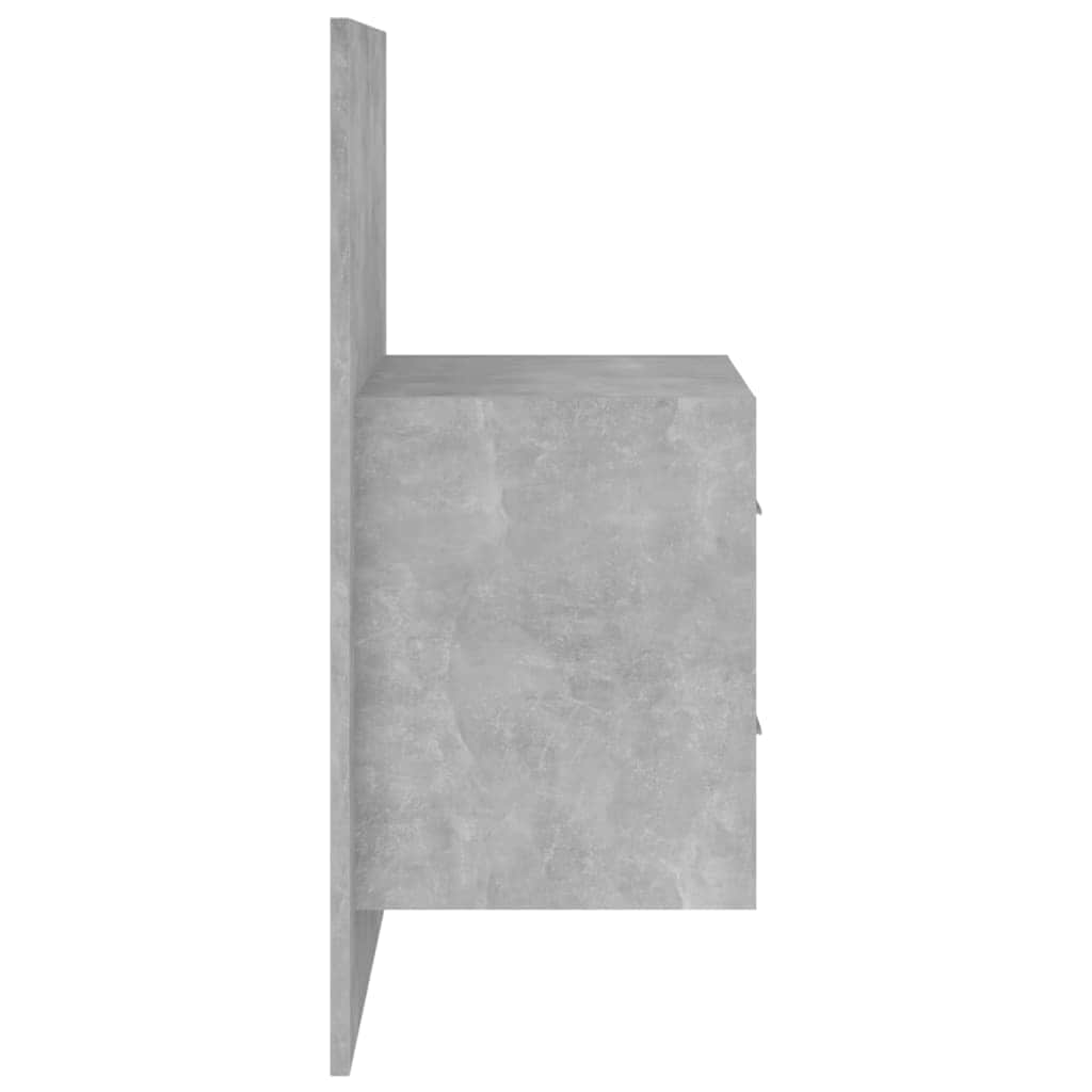Tête de lit avec armoires Gris béton Bois d'ingénierie - XIOS