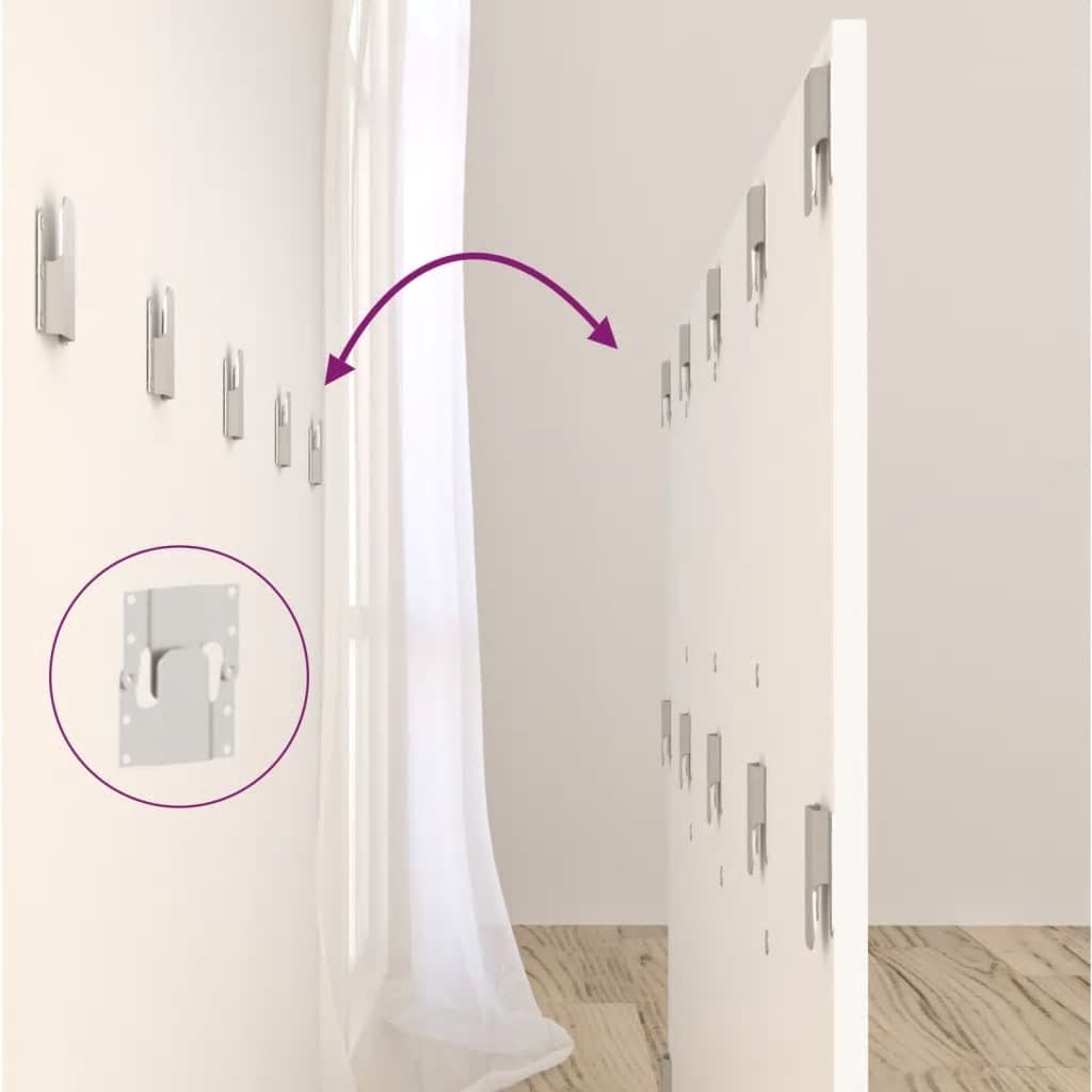 Tête de lit avec armoires Blanc Bois d’ingénierie - XIOS