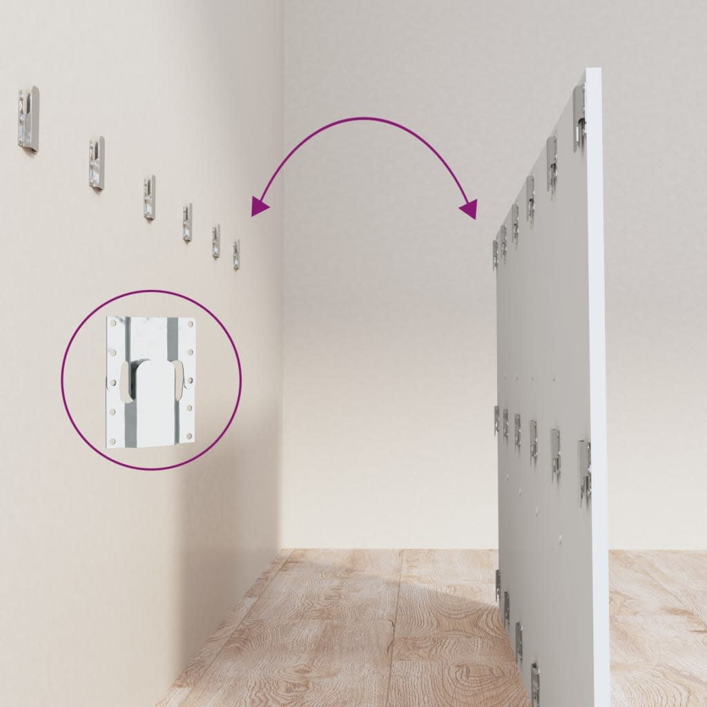 Tête de lit avec armoires Blanc Bois d’ingénierie - XIOS