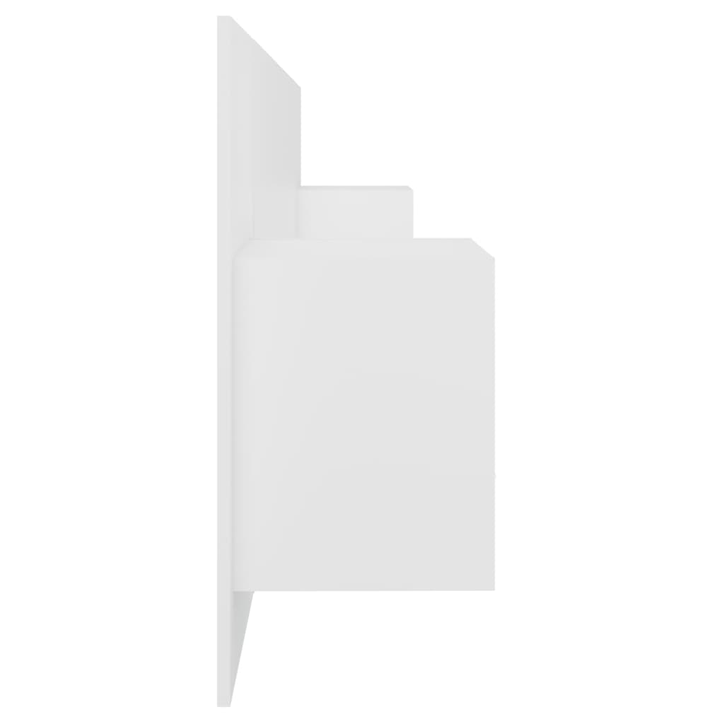 Tête de lit avec armoires Blanc Bois d'ingénierie - XIOS