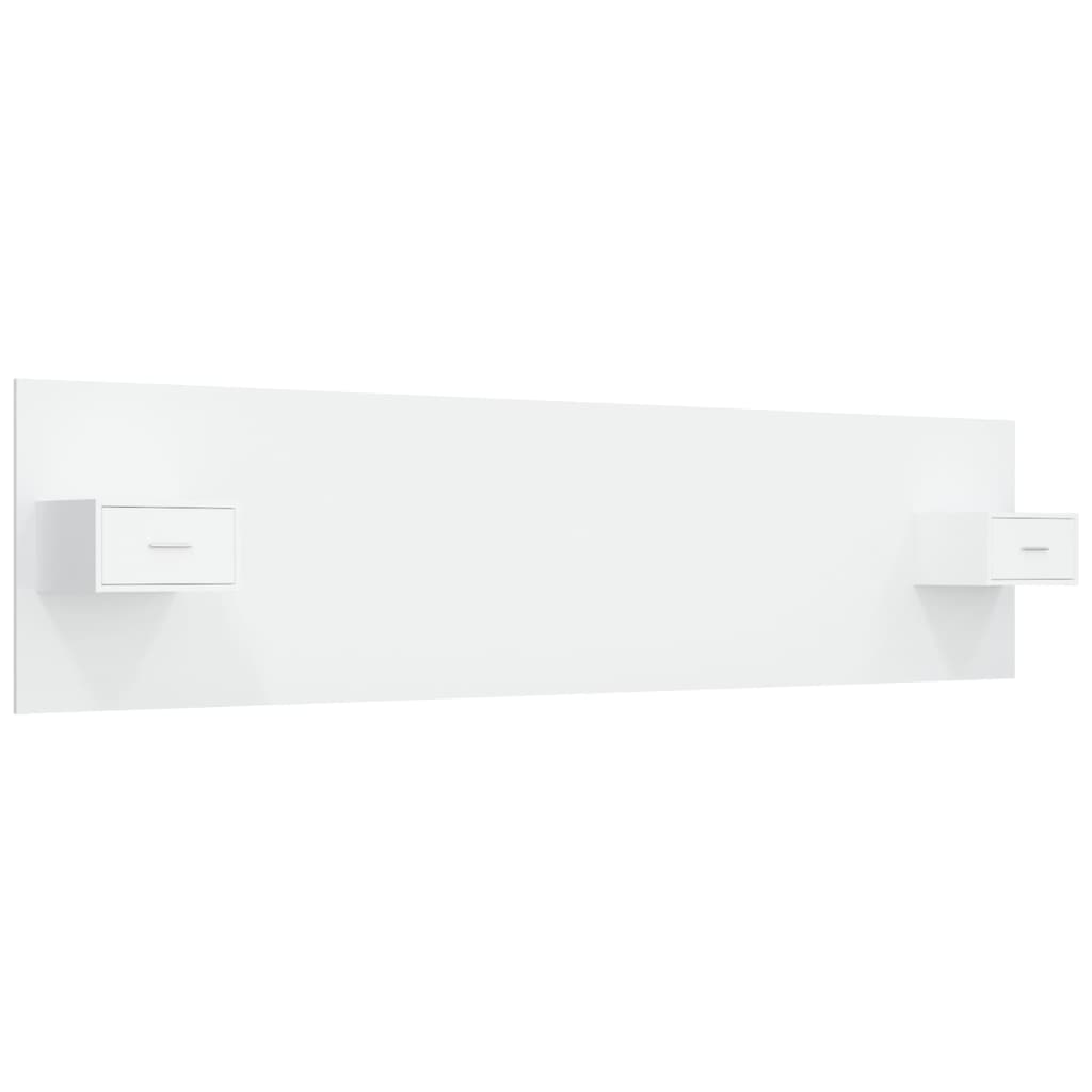 Tête de lit avec armoires Blanc Bois d’ingénierie - XIOS