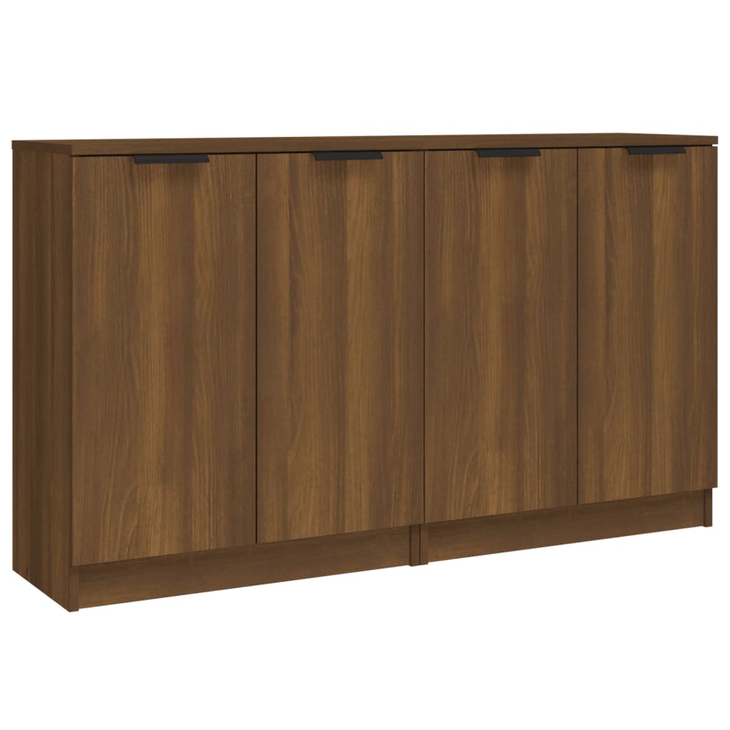 Buffets 2 pcs chêne marron 60x30x70 cm Bois d'ingénierie - XIOS