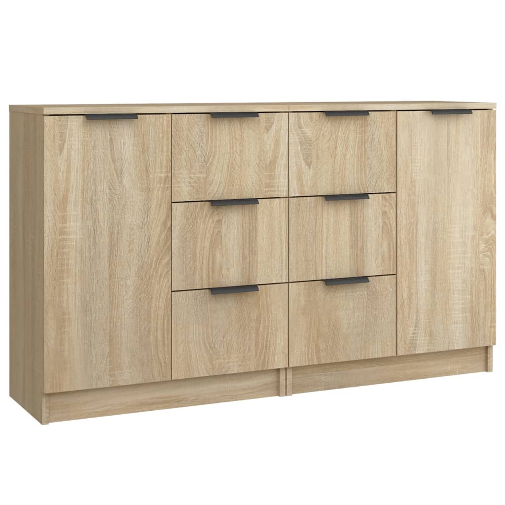 Buffets 2 pcs Chêne sonoma 60x30x70 cm Bois d'ingénierie - XIOS