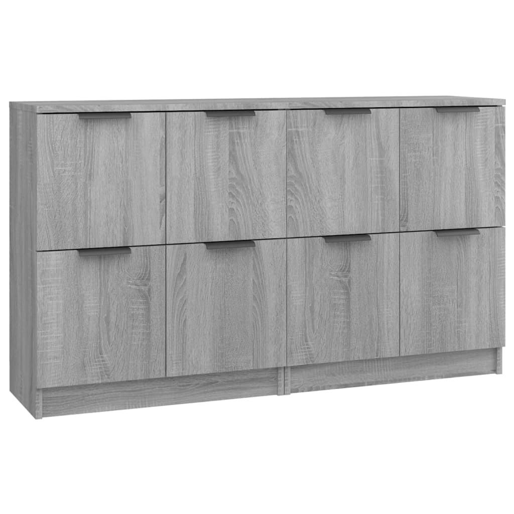 Buffets 2 pcs Sonoma gris 60x30x70 cm Bois d'ingénierie - XIOS