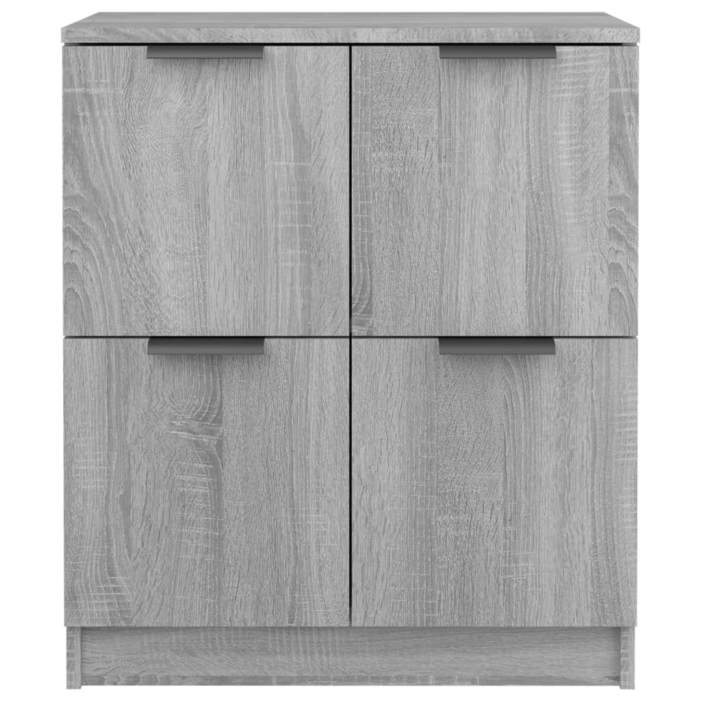 Buffets 2 pcs Sonoma gris 60x30x70 cm Bois d'ingénierie - XIOS