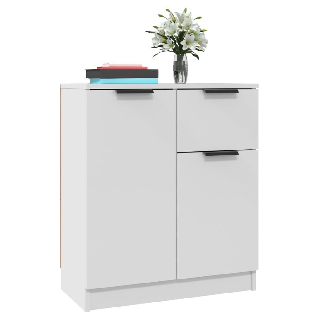 Buffets 2 pcs blanc 60x30x70 cm Bois d'ingénierie - XIOS