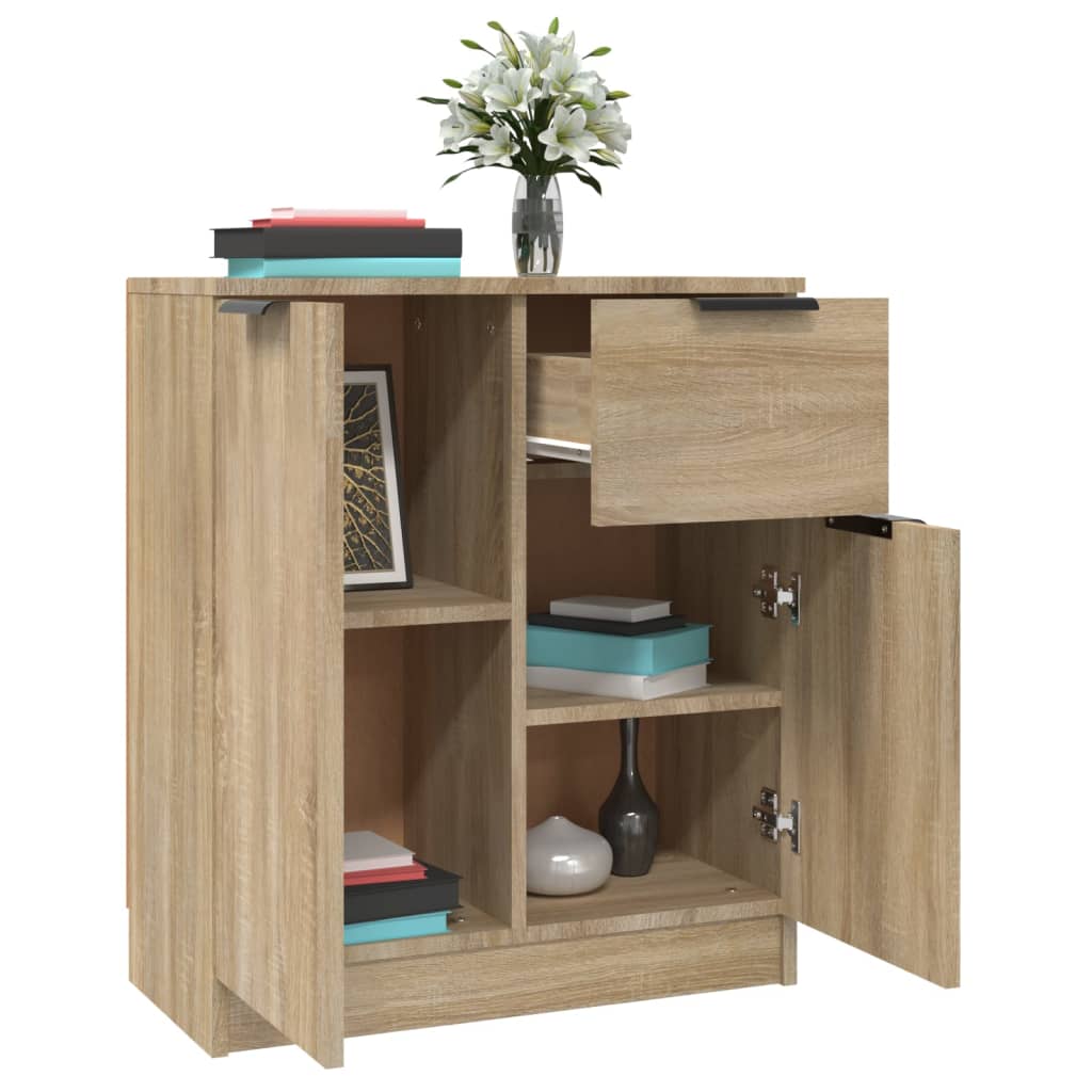 Buffets 2 pcs Chêne sonoma 60x30x70 cm Bois d'ingénierie