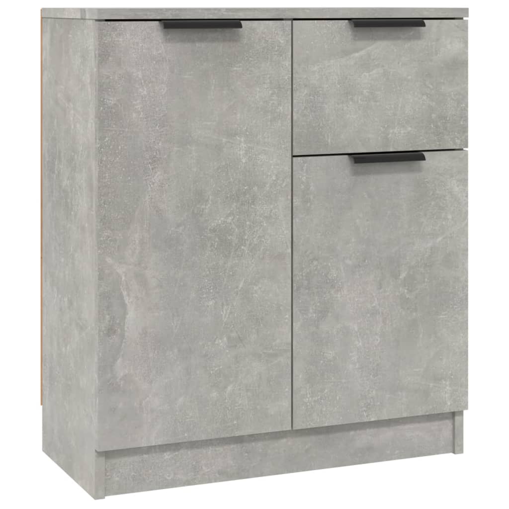 Buffets 2 pcs Gris béton 60x30x70 cm Bois d'ingénierie - XIOS