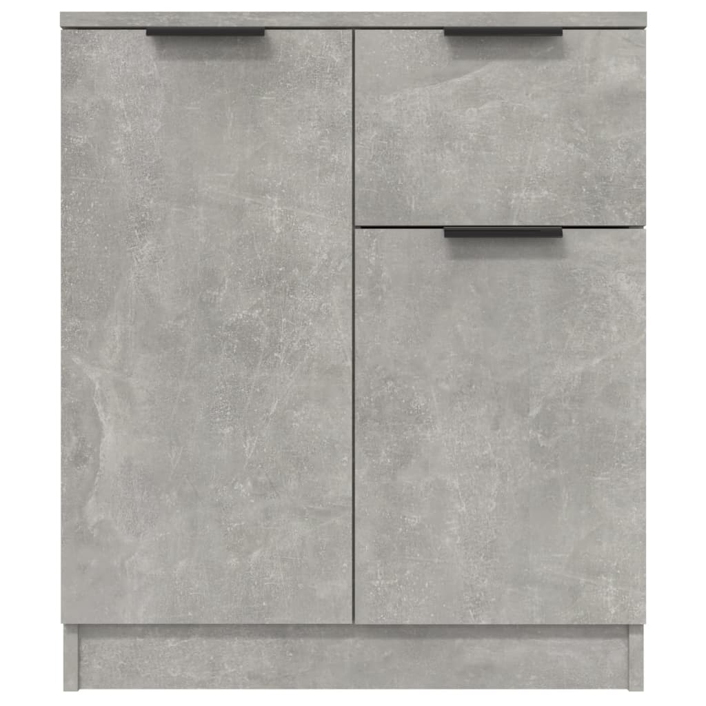Buffets 2 pcs Gris béton 60x30x70 cm Bois d'ingénierie - XIOS