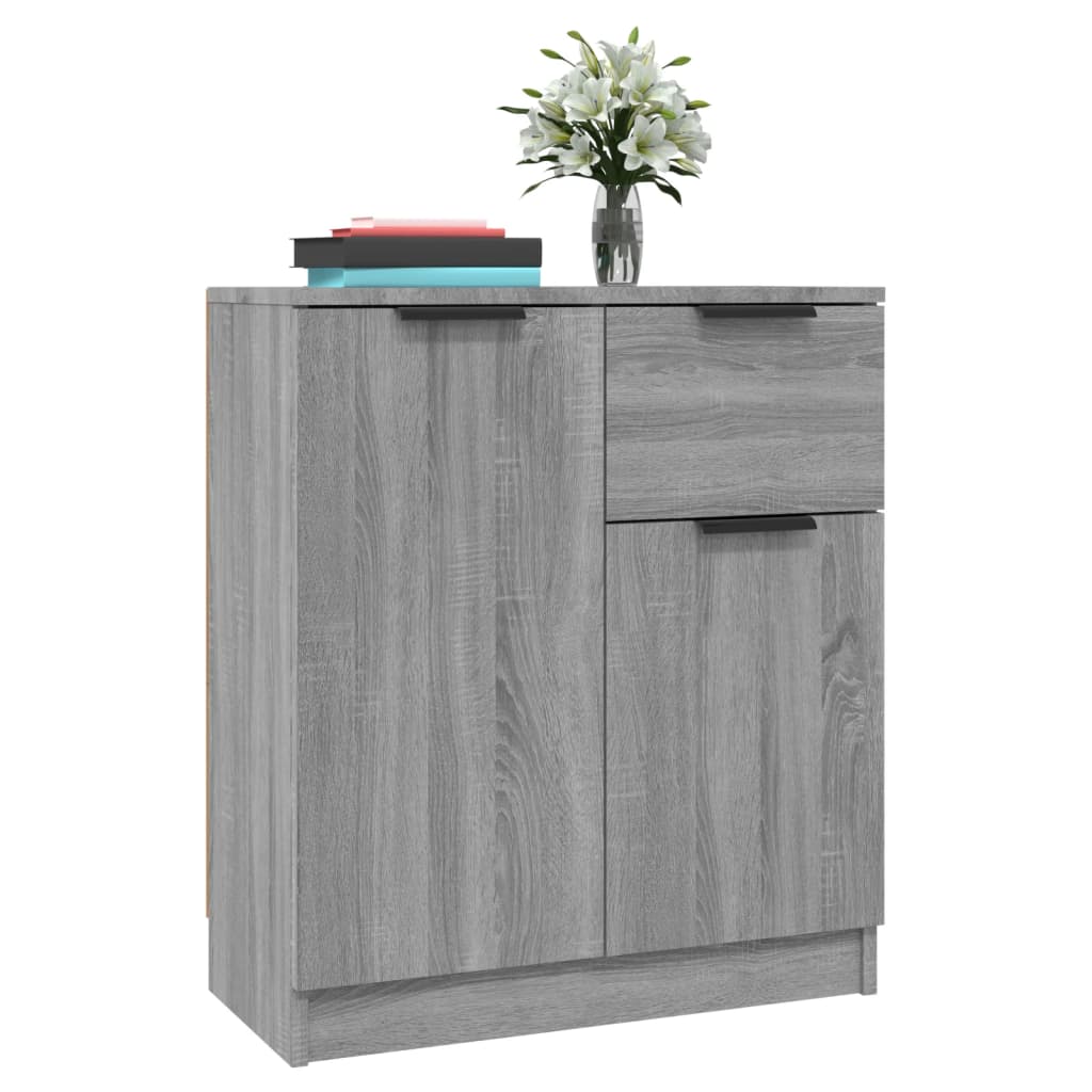 Buffets 2 pcs Sonoma gris 60x30x70 cm Bois d'ingénierie - XIOS