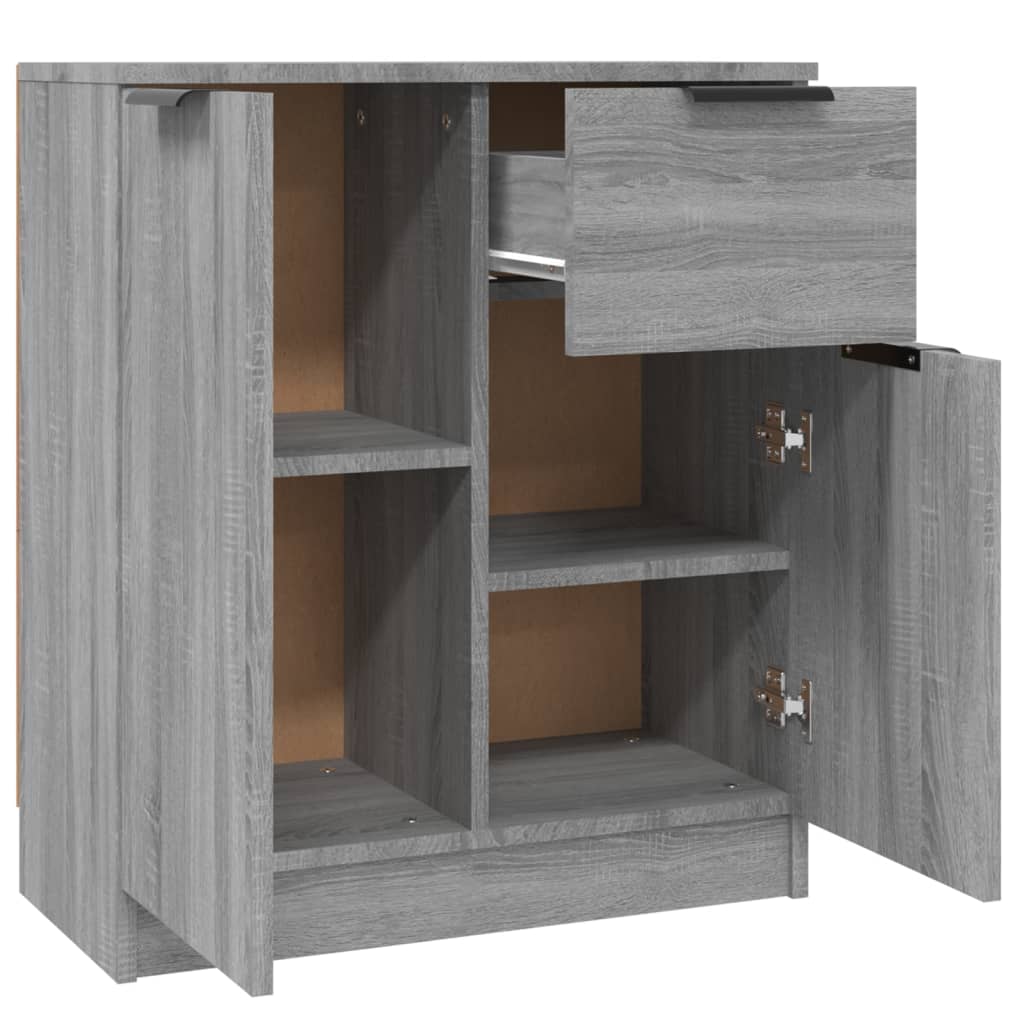 Buffets 2 pcs Sonoma gris 60x30x70 cm Bois d'ingénierie - XIOS