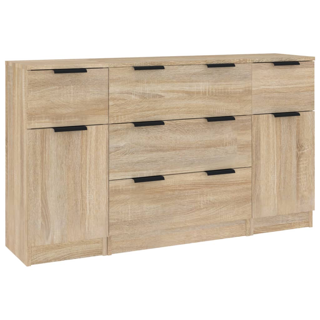 Ensemble de buffets 3 pcs Chêne sonoma Bois d'ingénierie - XIOS