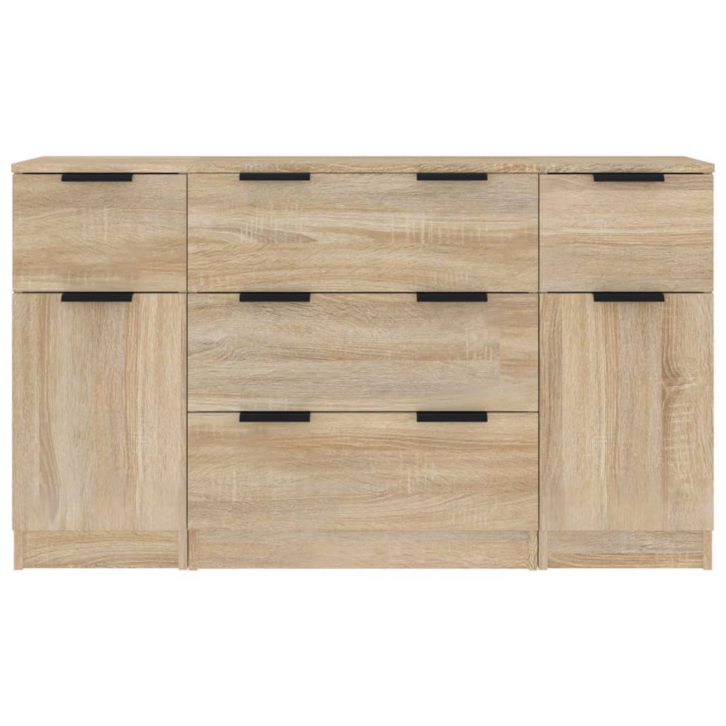 Ensemble de buffets 3 pcs Chêne sonoma Bois d'ingénierie - XIOS