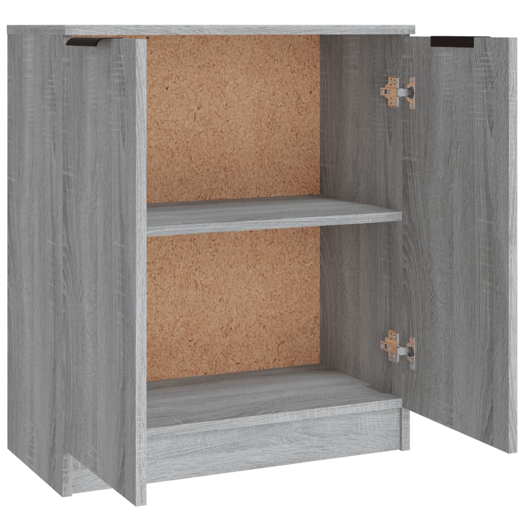 Buffets 3 pcs Sonoma gris Bois d'ingénierie