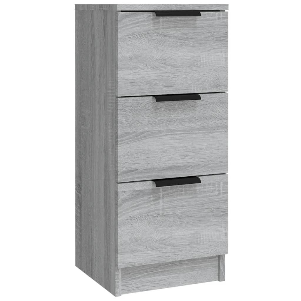 Buffets 3 pcs Sonoma gris Bois d'ingénierie