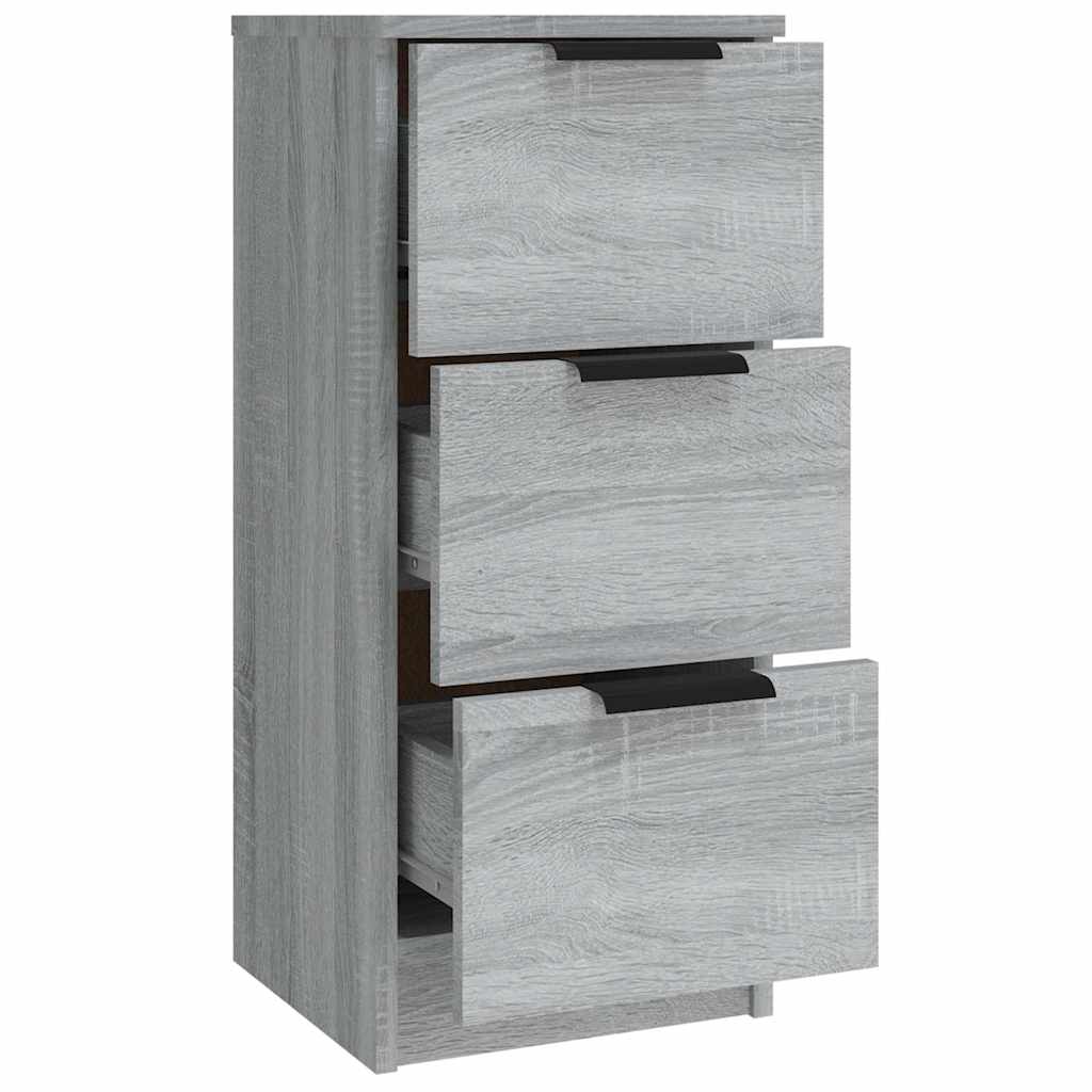 Buffets 3 pcs Sonoma gris Bois d'ingénierie