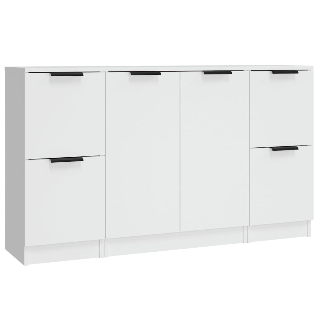 Buffets 3 pcs Blanc Bois d'ingénierie - XIOS