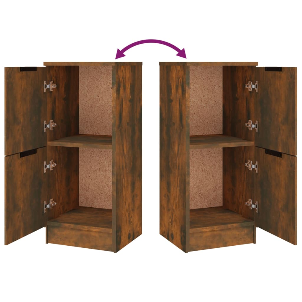 Buffets 3 pcs Chêne fumé Bois d'ingénierie - XIOS