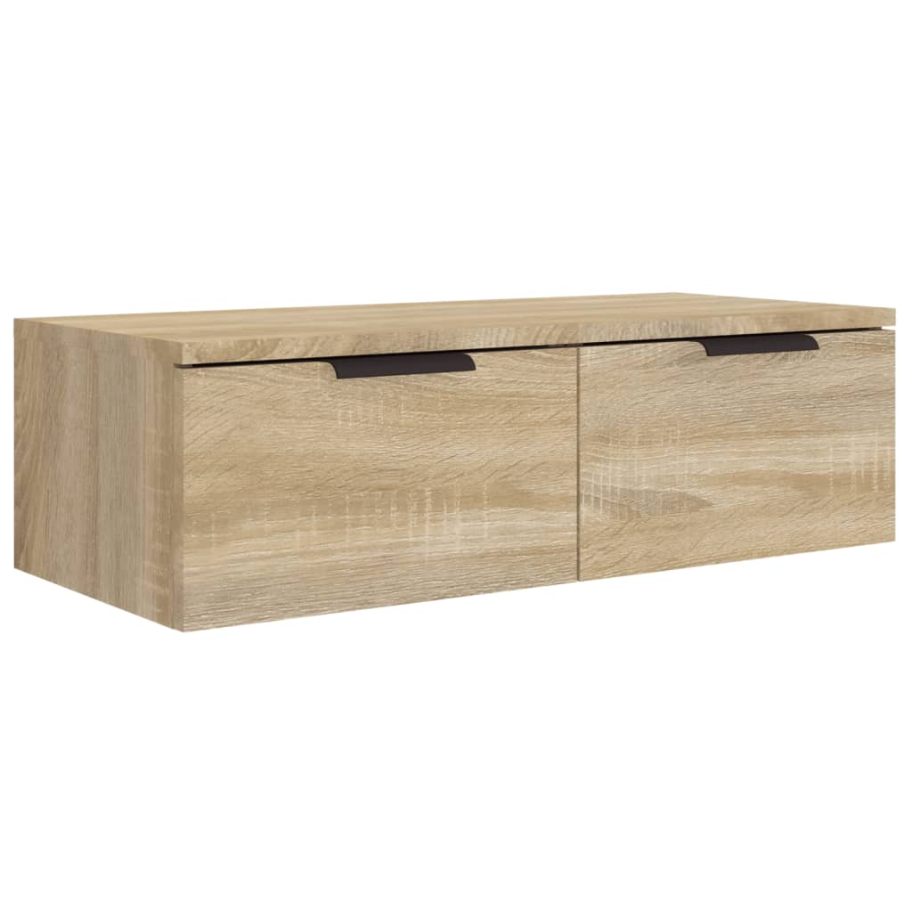 Armoires murales 2pcs Chêne sonoma 68x30x20cm Bois d'ingénierie - XIOS