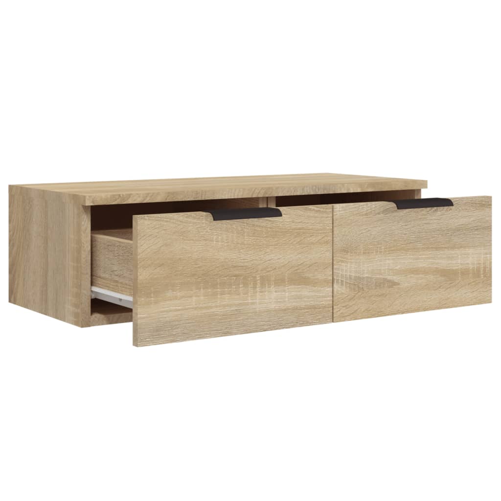 Armoires murales 2pcs Chêne sonoma 68x30x20cm Bois d'ingénierie - XIOS