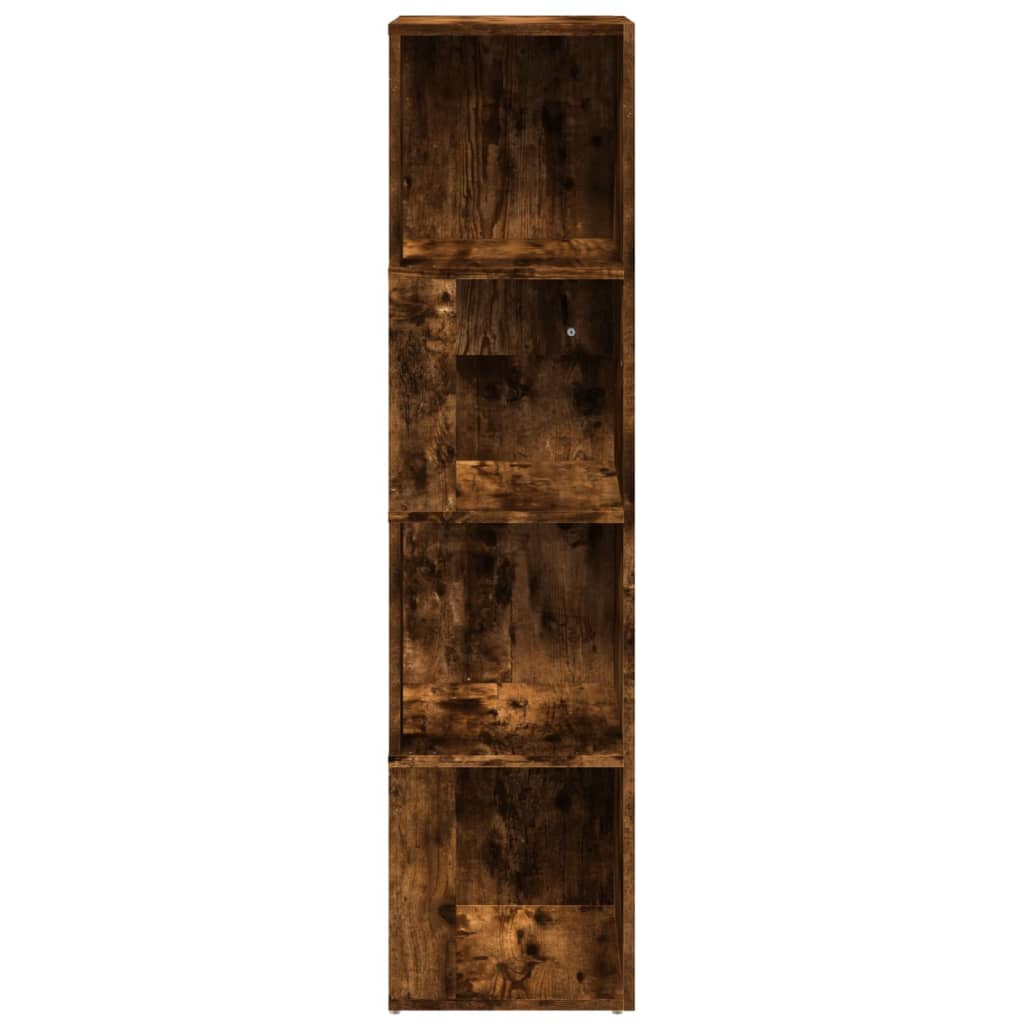 Armoire d'angle Chêne fumé 33x33x132 cm Bois d'ingénierie - XIOS