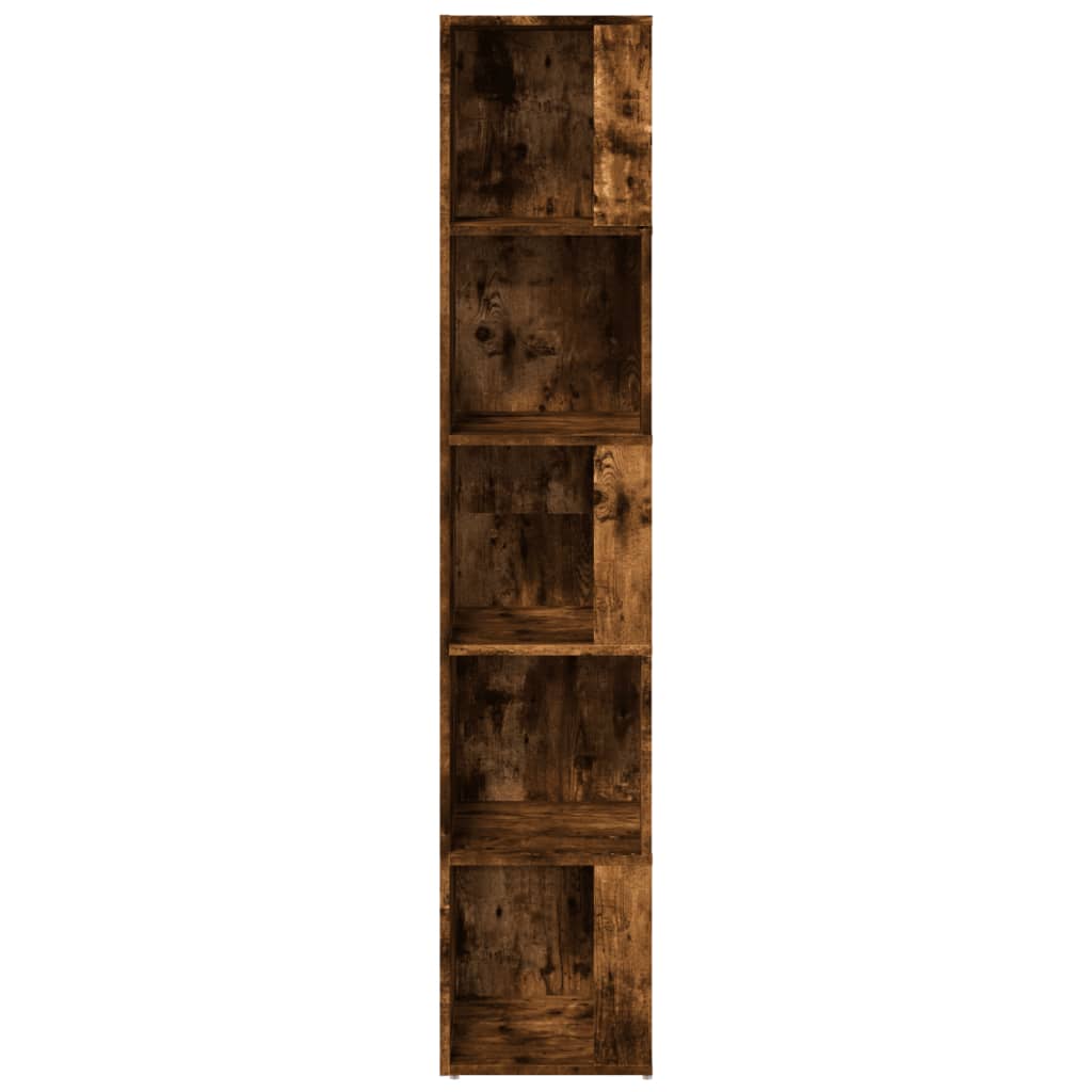 Armoire d'angle Chêne fumé 33x33x164,5 cm Bois d'ingénierie - XIOS