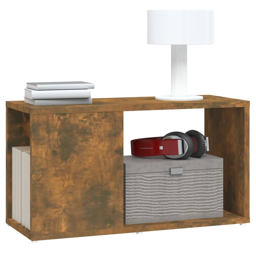 Meuble TV Chêne fumé 60x24x32 cm Bois d'ingénierie - XIOS