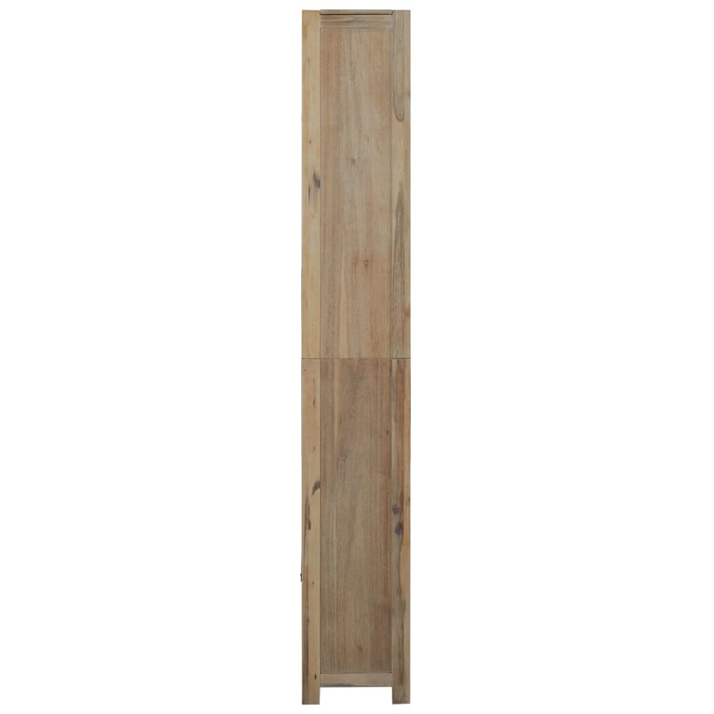 Bibliothèque 7 niveaux 80x30x200 cm Bois solide d'acacia - XIOS