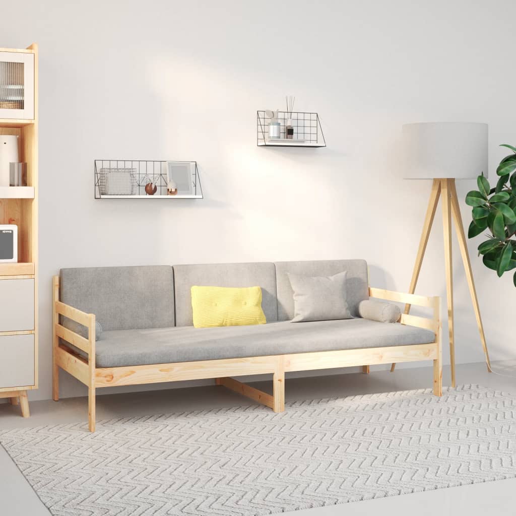 Lit de jour sans matelas 90x190 cm bois de pin massif - XIOS