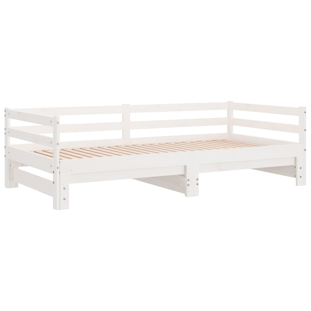 Lit coulissant sans matelas blanc 90x190 cm - XIOS