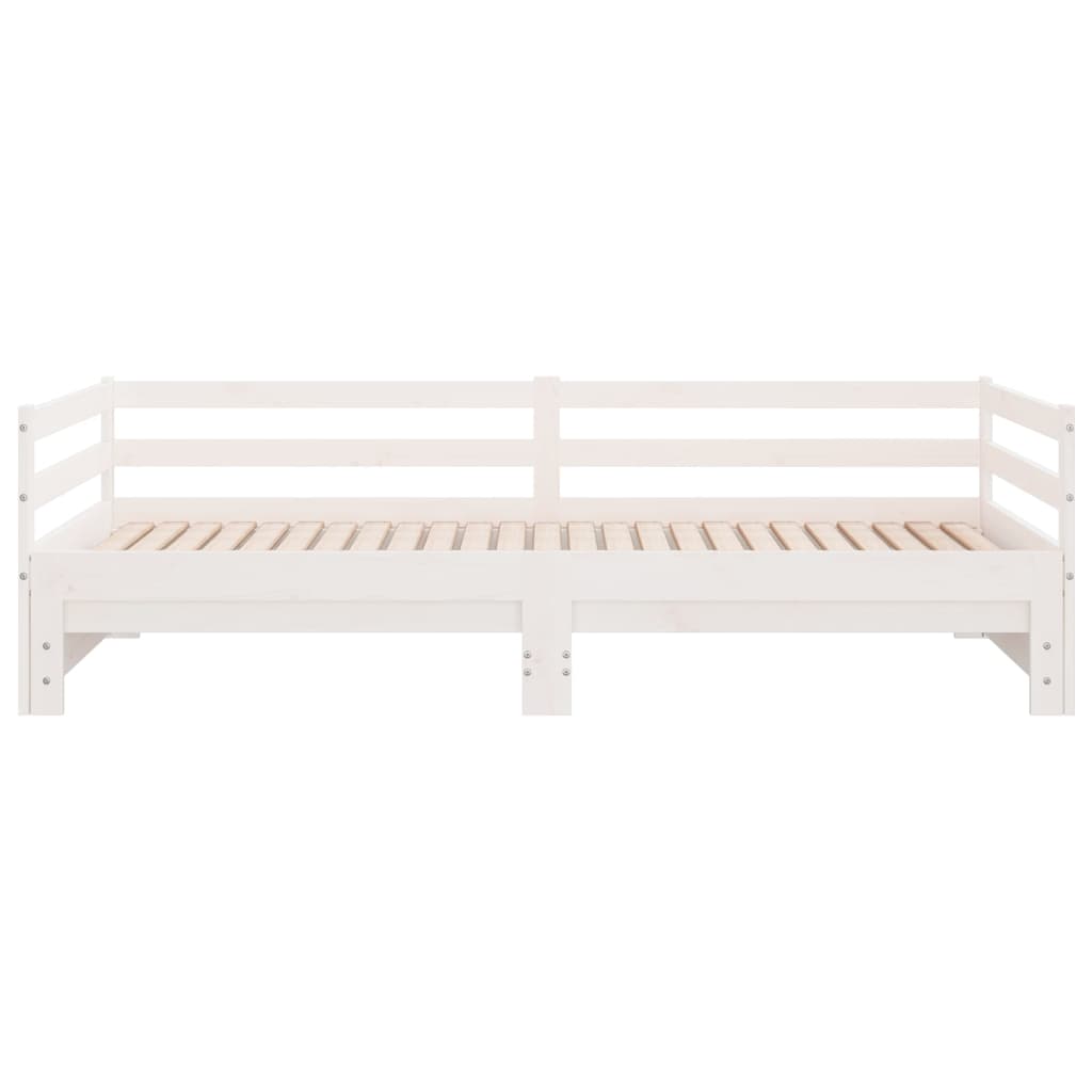 Lit coulissant sans matelas blanc 90x190 cm - XIOS
