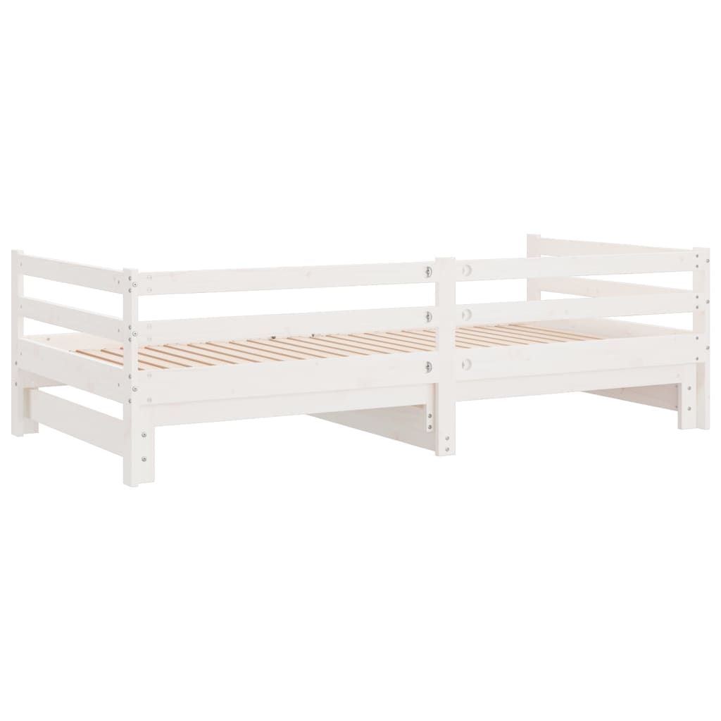 Lit coulissant sans matelas blanc 90x190 cm - XIOS