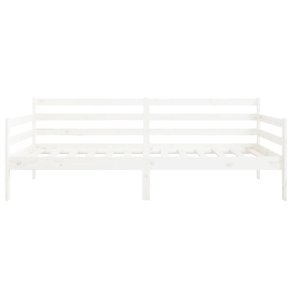 Lit de jour sans matelas blanc 80x200 cm bois de pin massif - XIOS