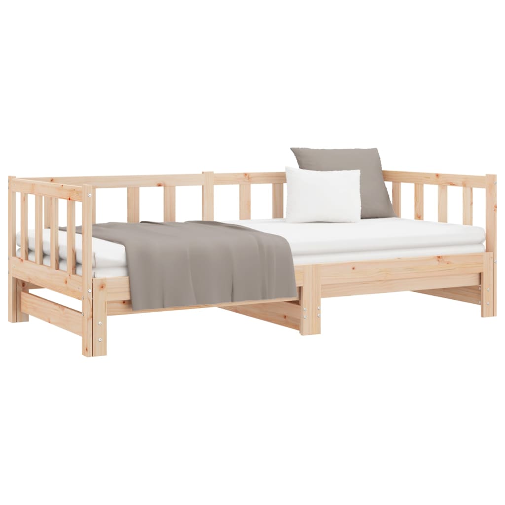 Lit coulissant 2x(80x200) cm Bois de pin massif - XIOS