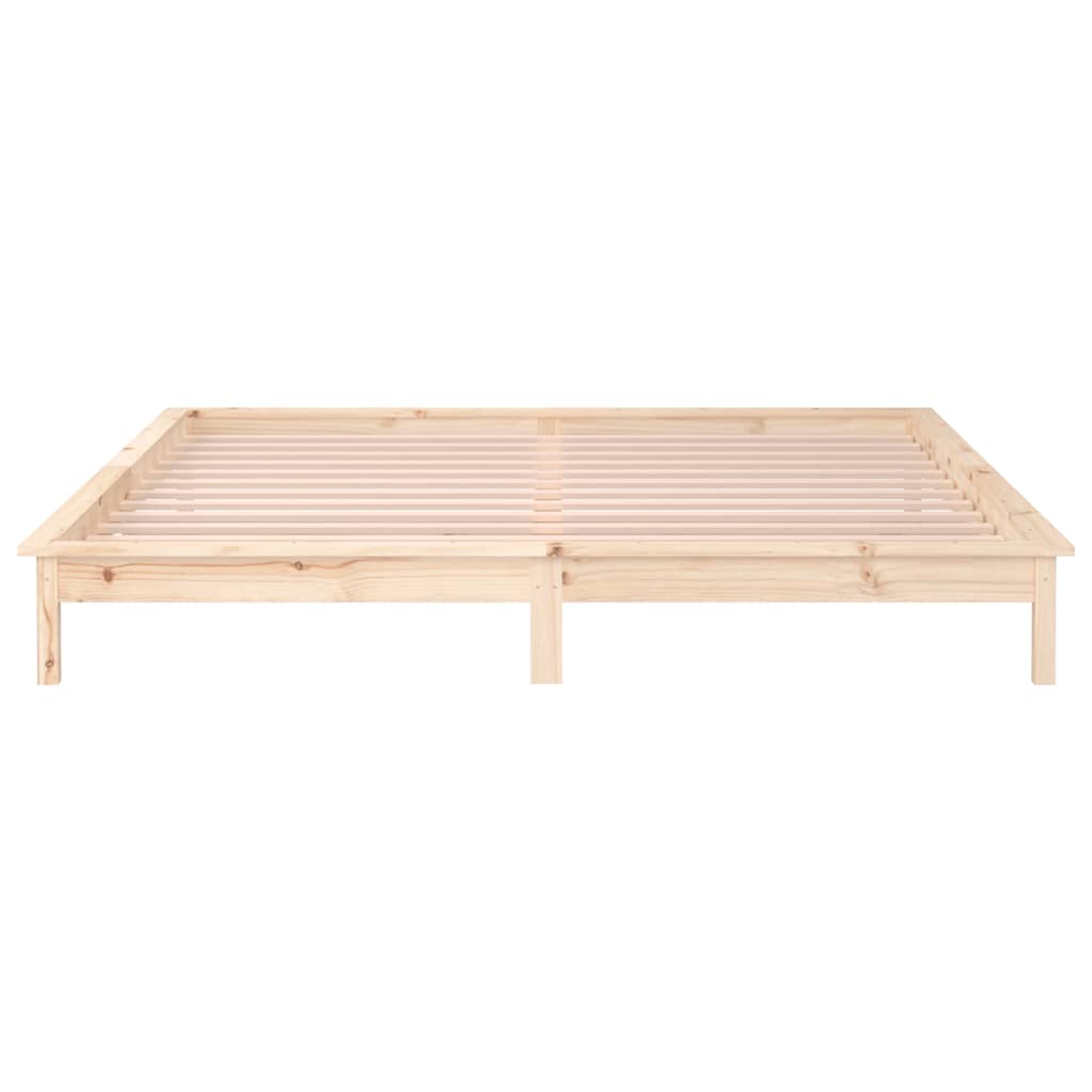 Cadre de lit à LED 180x200 cm Super King bois massif - XIOS