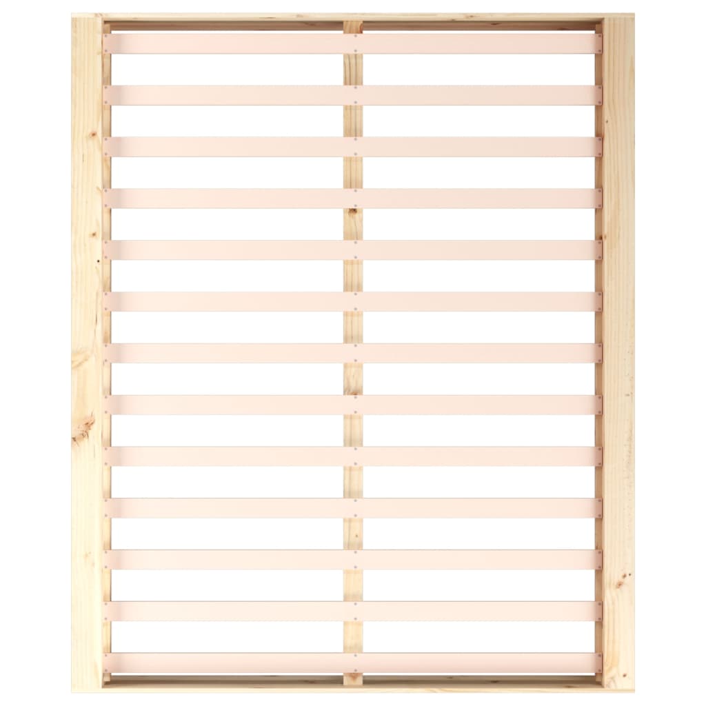 Cadre de lit sans matelas 140x200 cm bois massif - XIOS