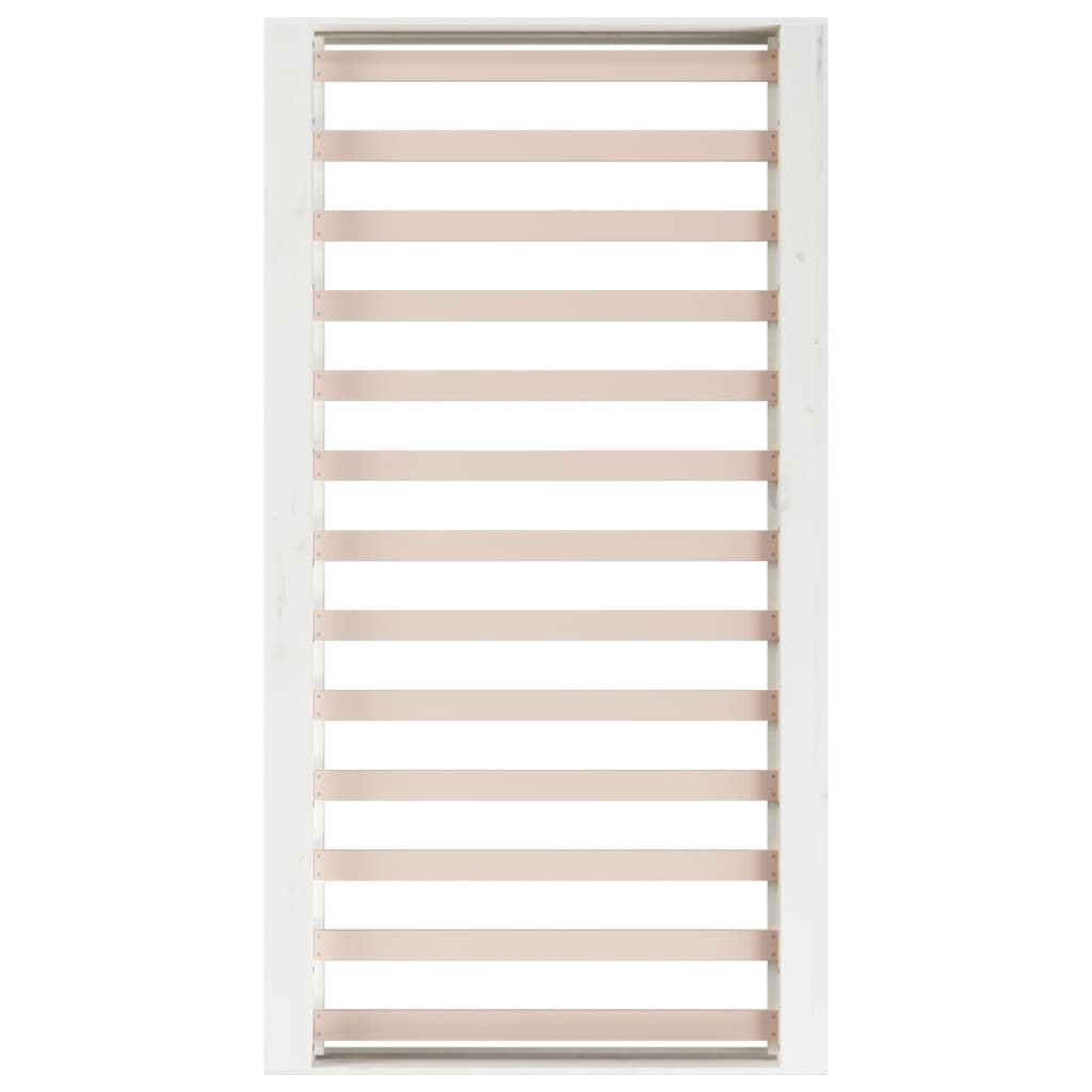 Cadre de lit sans matelas blanc 90x190 cm bois massif - XIOS