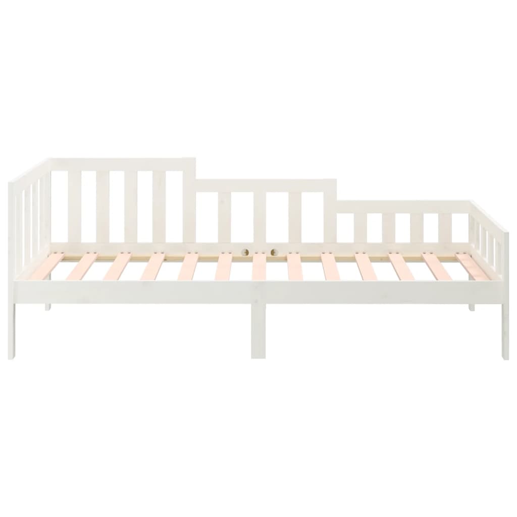 Lit de jour sans matelas blanc 80x200 cm bois de pin massif - XIOS