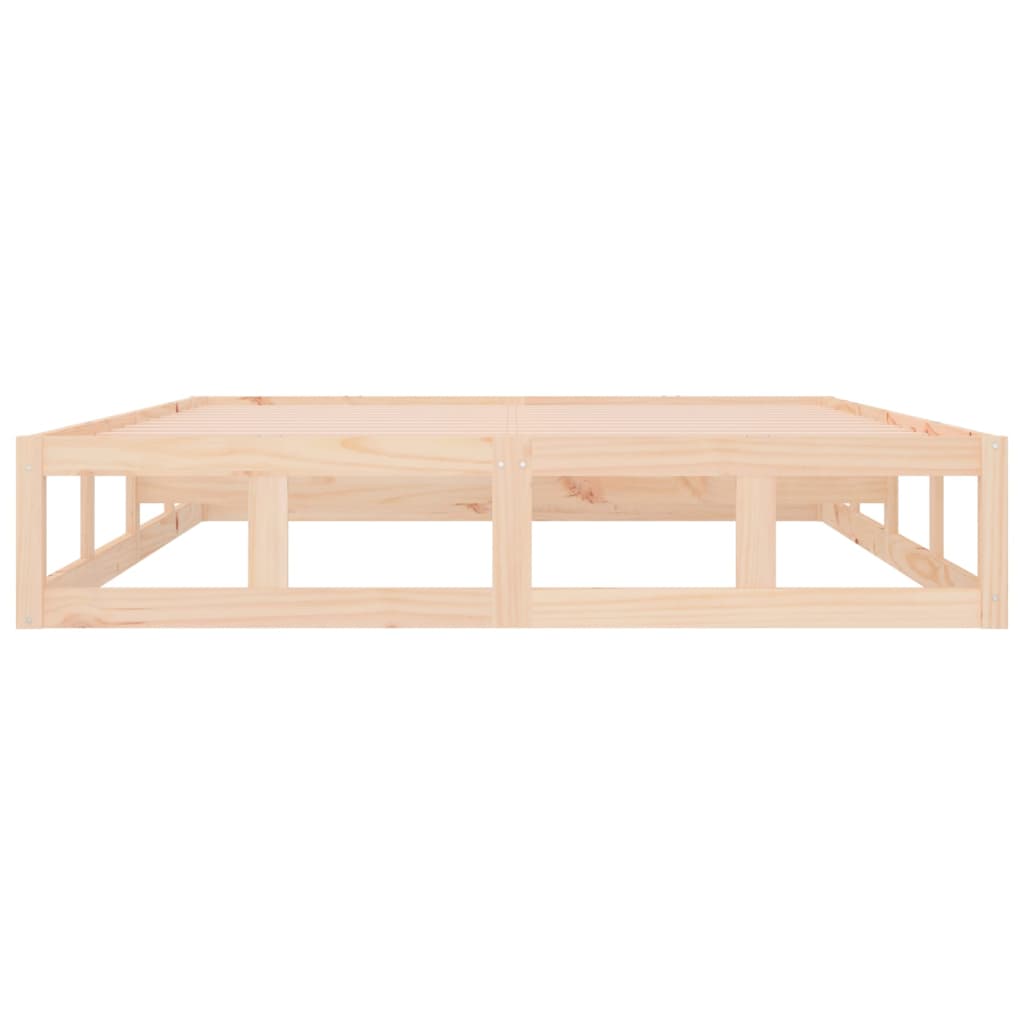 Cadre de lit sans matelas 140x200 cm bois massif - XIOS