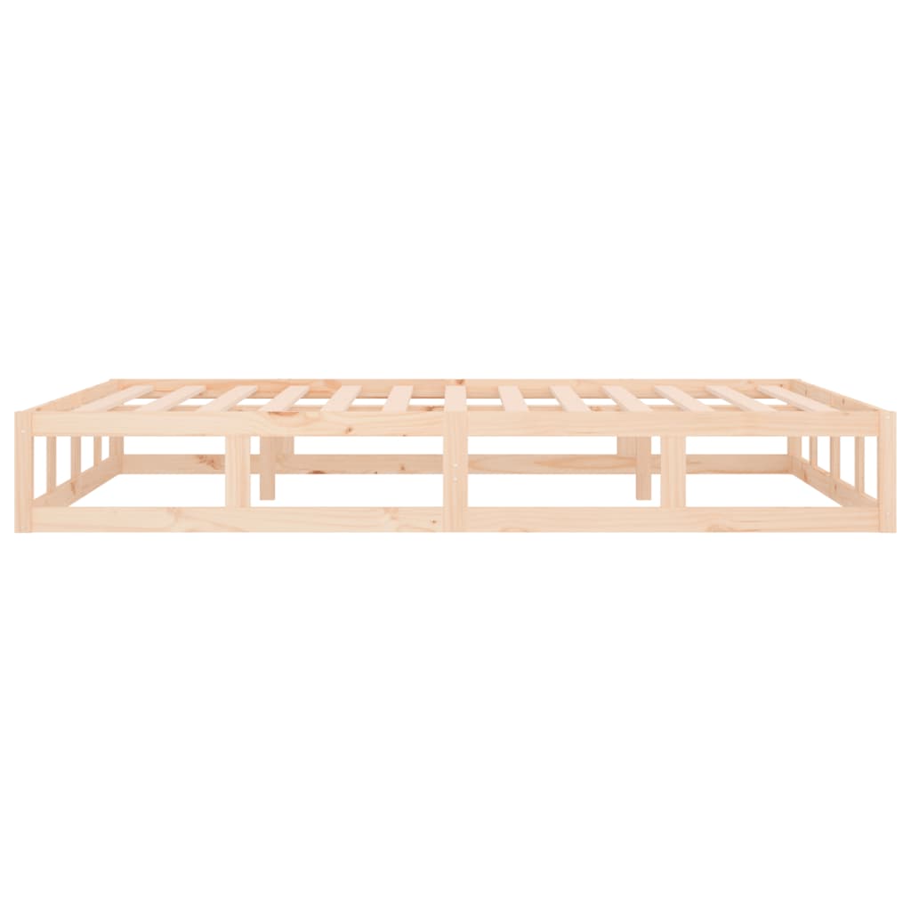 Cadre de lit sans matelas 140x200 cm bois massif - XIOS