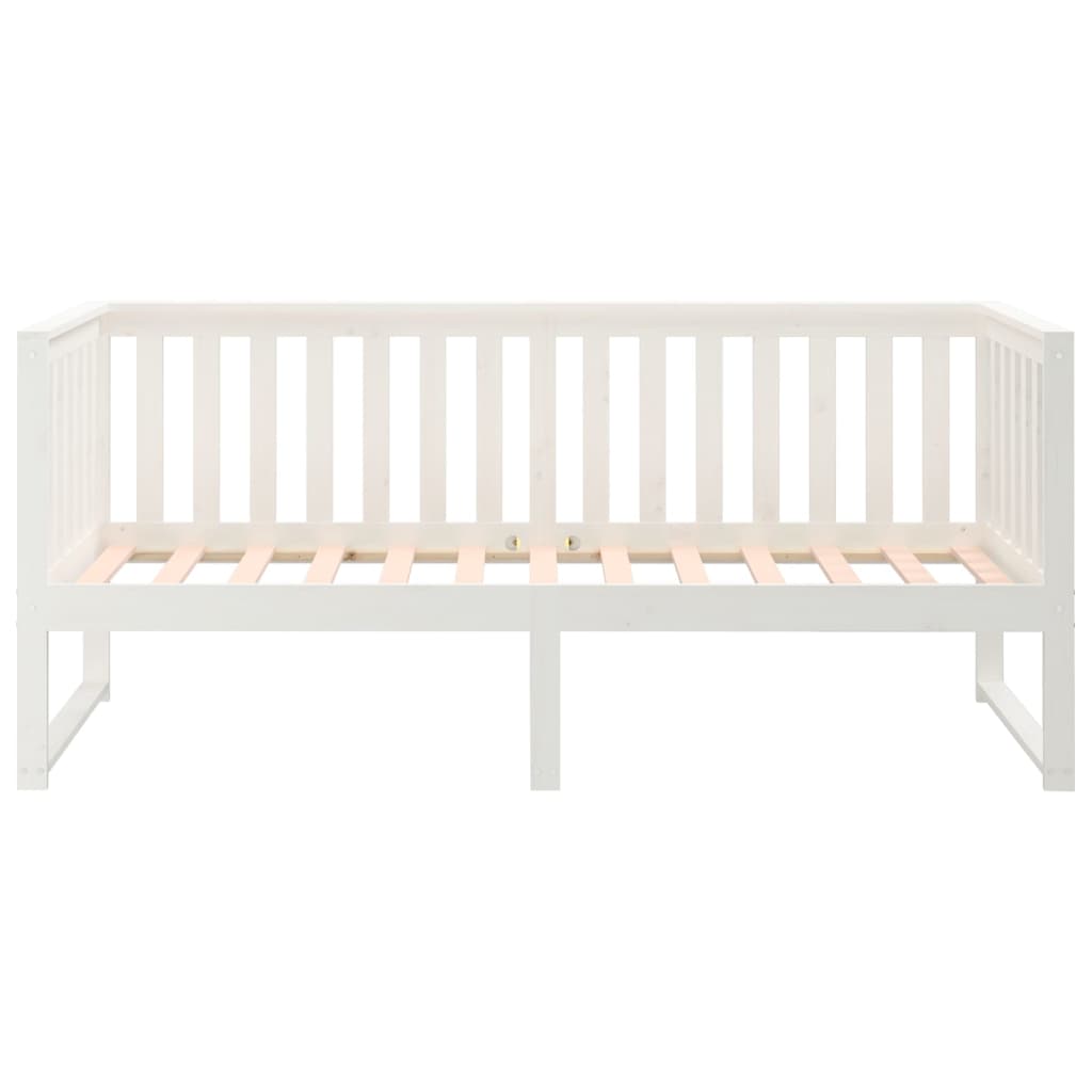 Lit de jour sans matelas blanc 80x200 cm bois de pin massif - XIOS