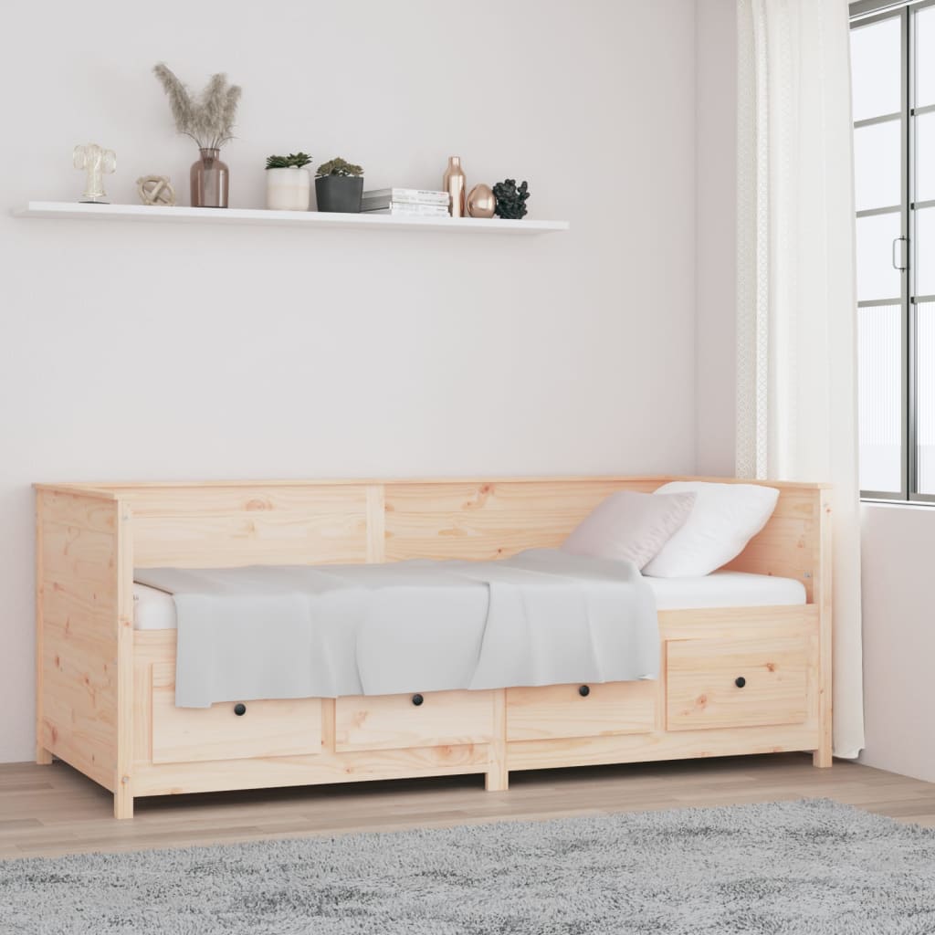Lit de jour sans matelas 80x200 cm bois de pin massif - XIOS