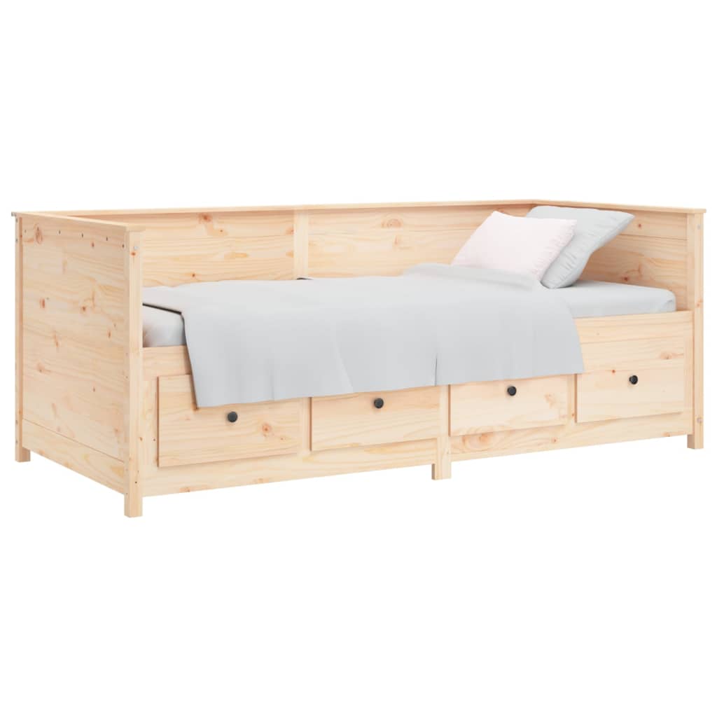 Lit de jour sans matelas 90x190 cm bois de pin massif - XIOS