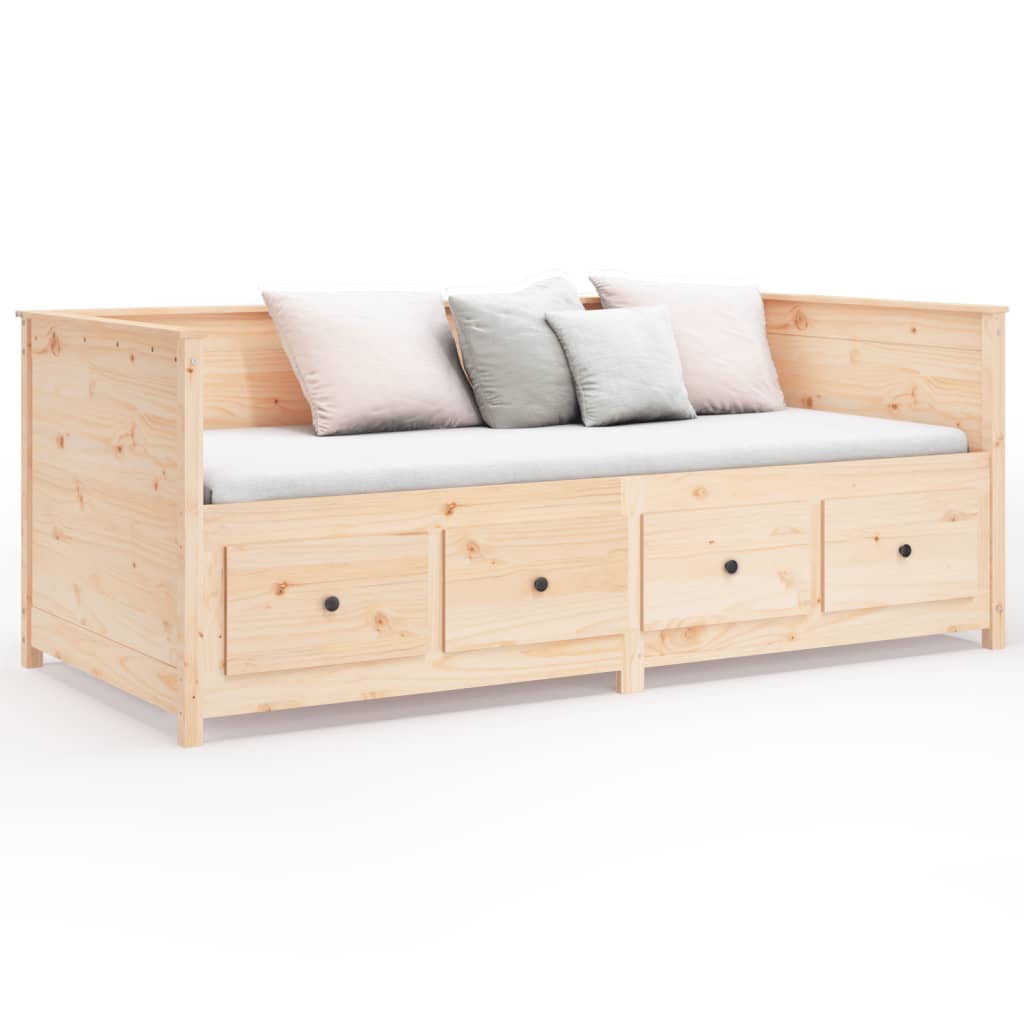 Lit de jour sans matelas 90x190 cm bois de pin massif - XIOS