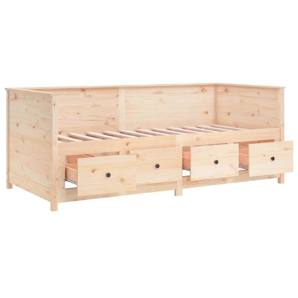 Lit de jour sans matelas 90x190 cm bois de pin massif - XIOS