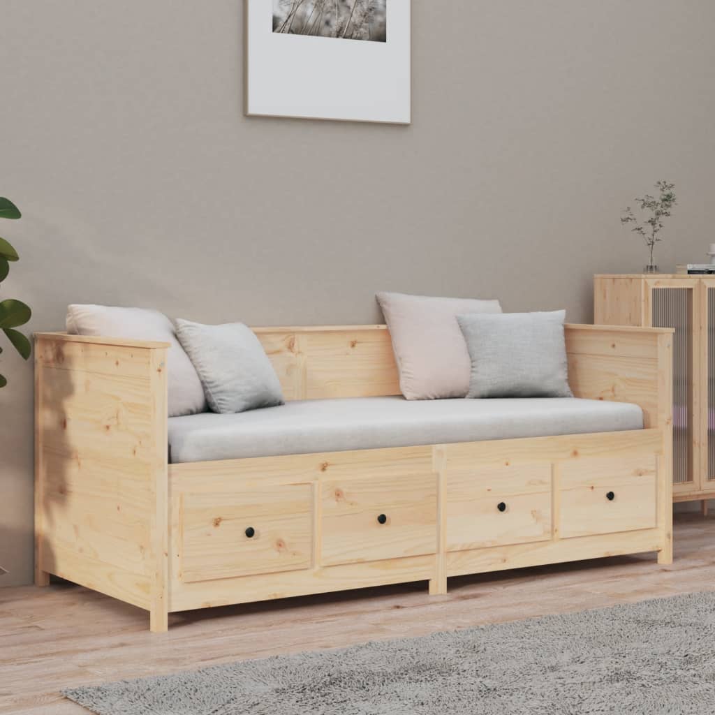 Lit de jour sans matelas 75x190 cm bois de pin massif - XIOS