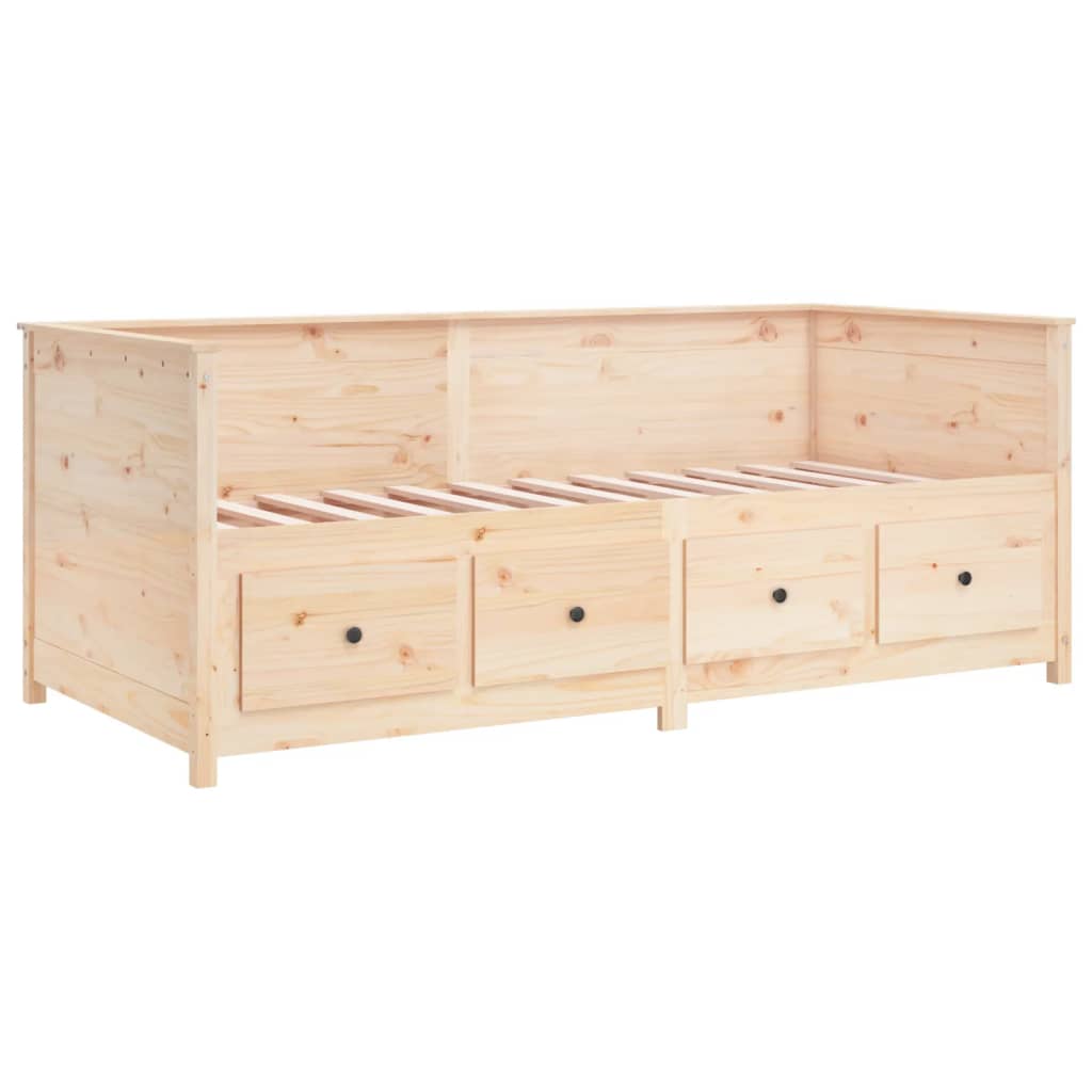 Lit de jour sans matelas 75x190 cm bois de pin massif - XIOS